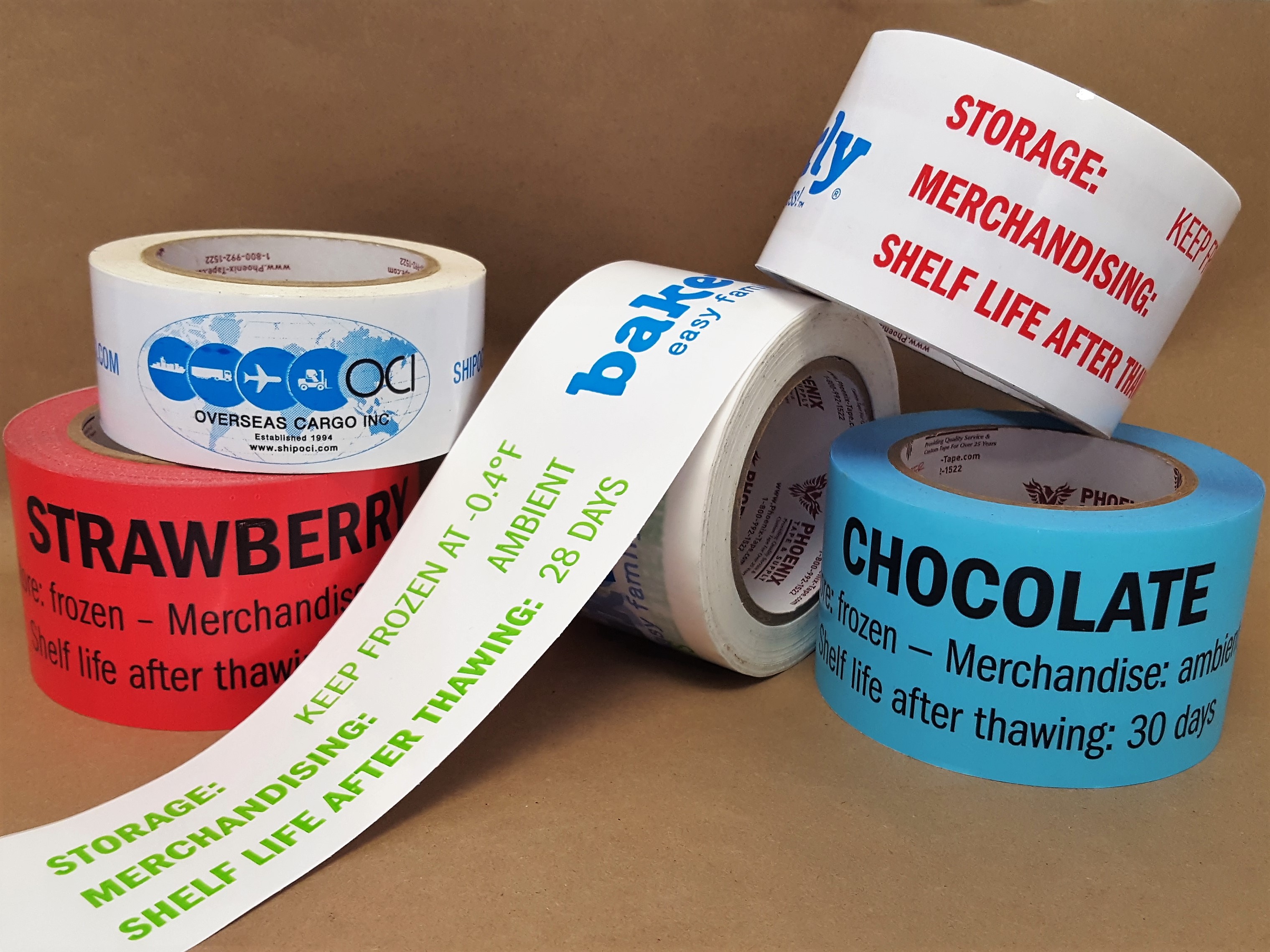 Custom Printed Hi-Tack Freezer Tape