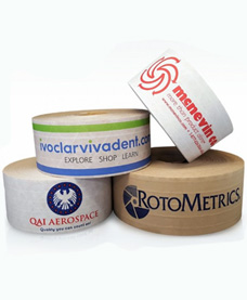 View our custom printed paper tape options