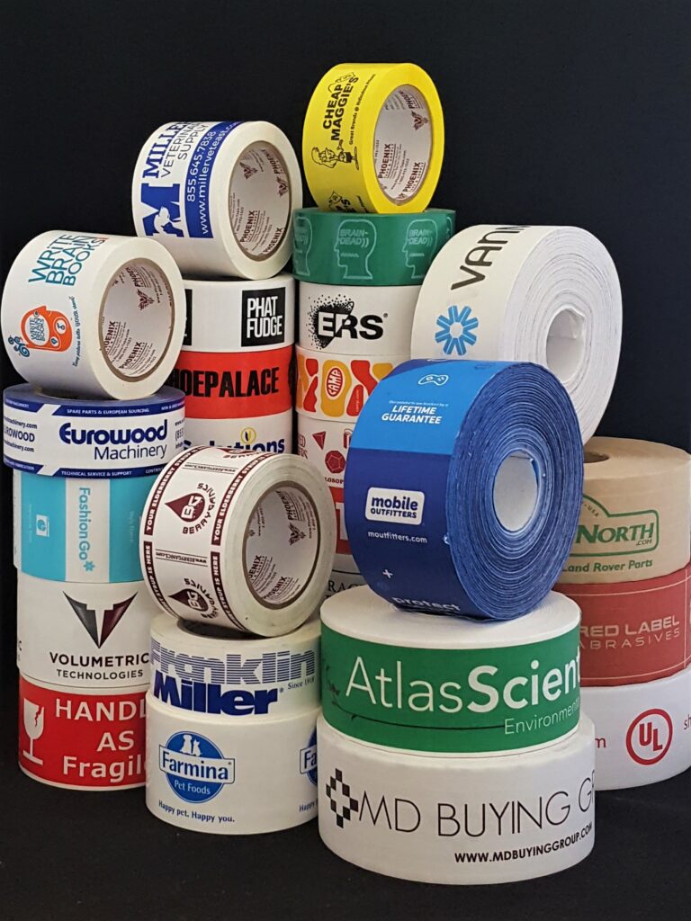 Many Custom Tape Rolls for Ecommerce Businesses